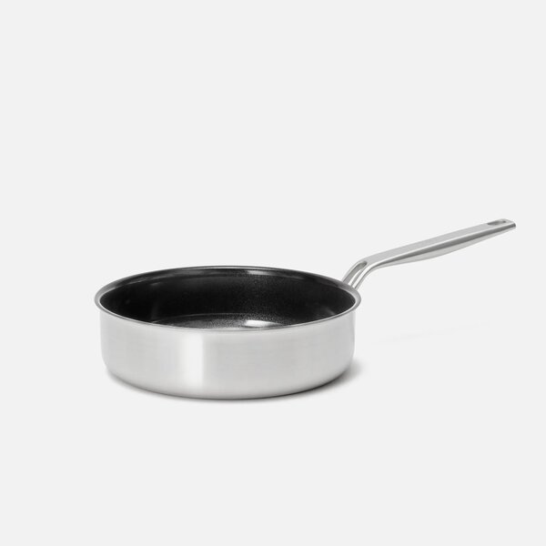 Fabini Hluboká pánev Lucca 4.0 Pro, ø 24 cm (2,5 l) - Nepřilnavá nerezová beznýtová pánev z vícevrstvé nerezové oceli s keramickým povrchem s poklicí