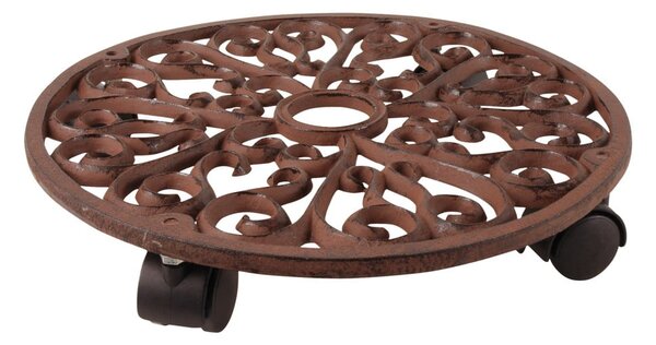 Kovový pojízdný podstavec pod květináč ø 34,5 cm Ornament – Esschert Design