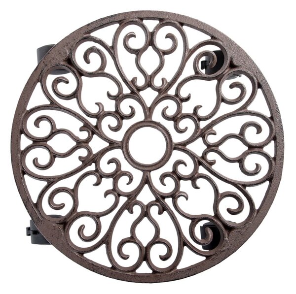 Kovový pojízdný podstavec pod květináč ø 34,5 cm Ornament – Esschert Design