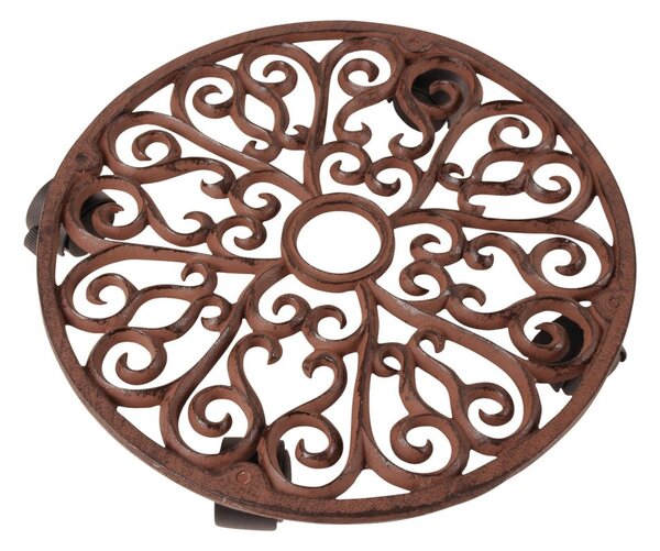 Kovový pojízdný podstavec pod květináč ø 34,5 cm Ornament – Esschert Design