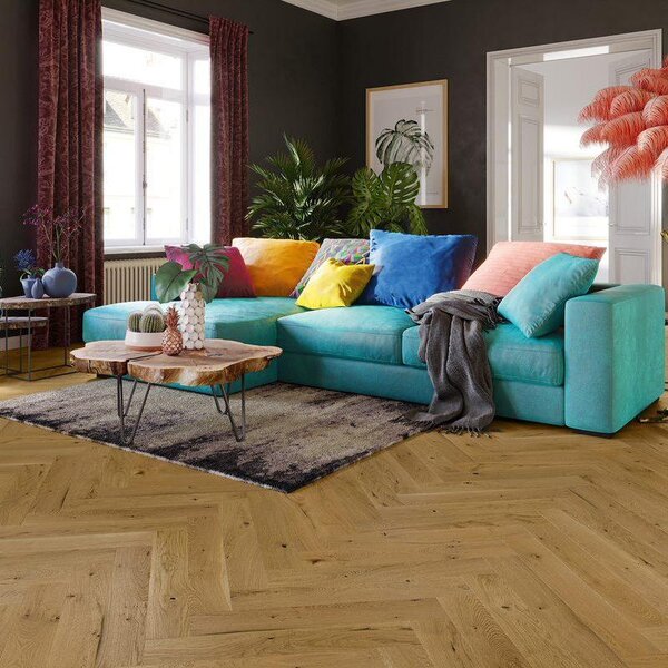 Floor Forever Pure Wood Dub Fishbone Piano (Rustik) 0,5 m2