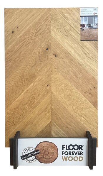 Floor Forever Pure Wood Dub Chevron Sonata (Natur/Rustik) 0,61 m2