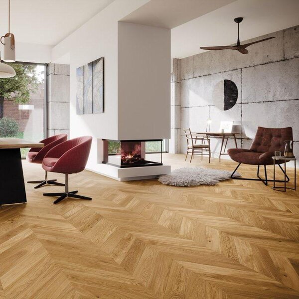 Floor Forever Pure Wood Dub Chevron Sonata (Natur/Rustik) 0,61 m2