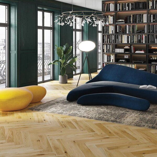Floor Forever Pure Wood Dub Fishbone Triangl (Rustik) 0,65 m2
