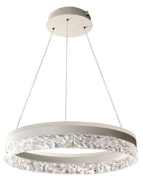 LED Stmívatelný lustr na lanku LED/80W/230V 3000-6500K bílá + dálkové ovládání