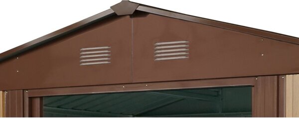 Zahradní domek BestBerg ZDB-4D / 4,1 m² / 236 x 174 x 206 cm / dekor dřevo/hnědá