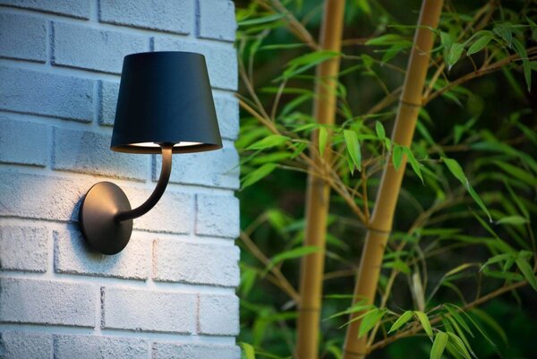Lucide 27888/07/30 LED nástěnná venkovní lampa 1x7W | 900lm | 3000K | IP65 - černá