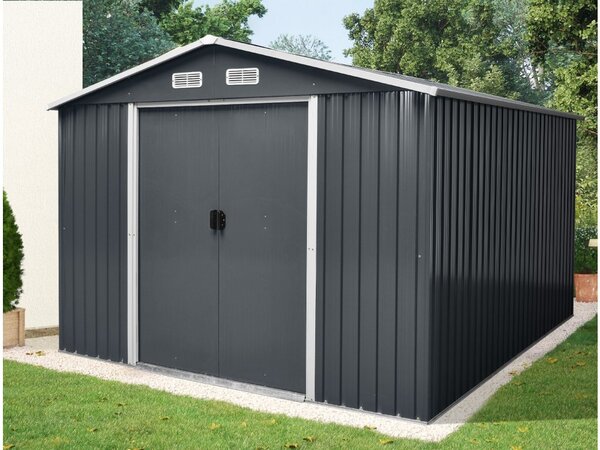 Zahradní domek BestBerg ZDB-9A / 9 m² / 279 x 324 x 211 cm / šedá