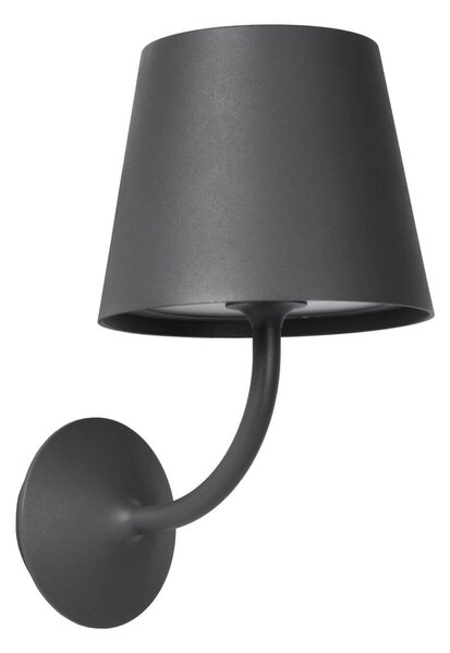Lucide 27888/07/30 LED nástěnná venkovní lampa 1x7W | 900lm | 3000K | IP65 - černá
