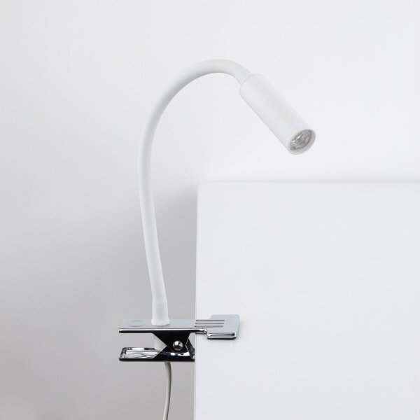 LED Lampa s klipem LAGOS 1xG9/3W/230V bílá