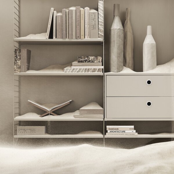 STRING Komoda Chest with Drawers 58 x 30 cm, Beige