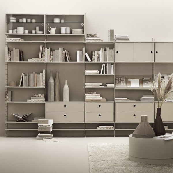 STRING Komoda Chest with Drawers 58 x 30 cm, Beige