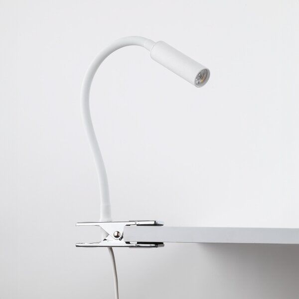 LED Lampa s klipem LAGOS 1xG9/3W/230V bílá