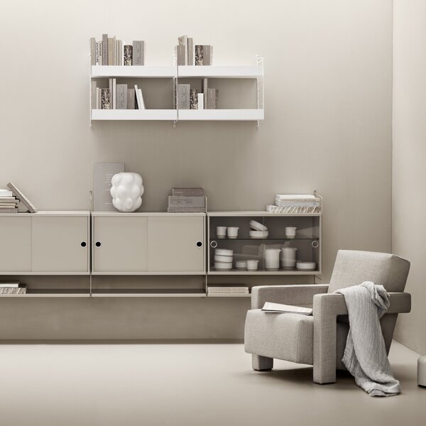 STRING Komoda Chest with Drawers 58 x 30 cm, Beige