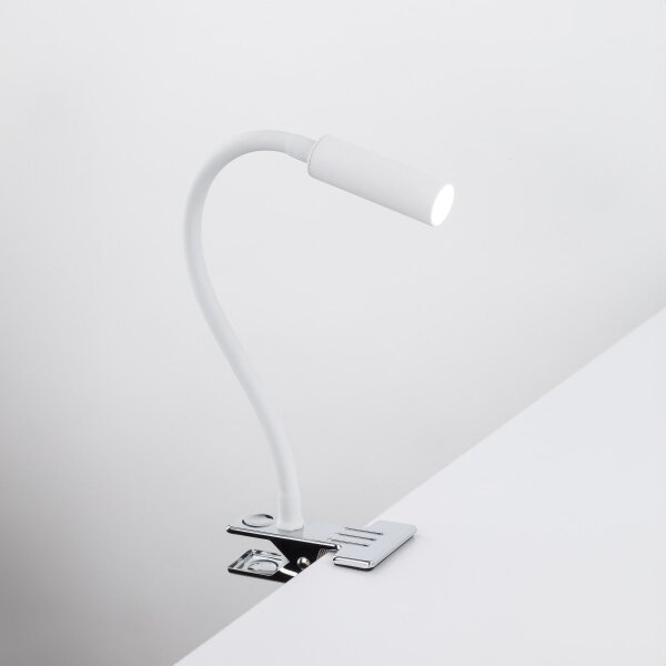 LED Lampa s klipem LAGOS 1xG9/3W/230V bílá