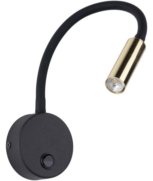 LED Nástěnná lampa LAGOS 1xG9/3W/230V černá/zlatá