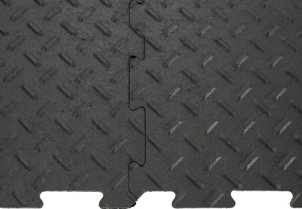 Gumová dlaždice ALFA 30 x 30 cm, černá MHEU5100330