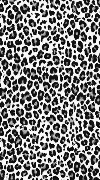 Plážové ručníky - Plážová osuška černo-bílá s leopardím vzorem 100x180