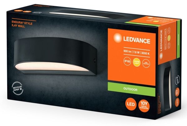Ledvance - LED Venkovní nástěnné svítidlo ENDURA STYLE ILAY 2xLED/3,8W/230V IP65