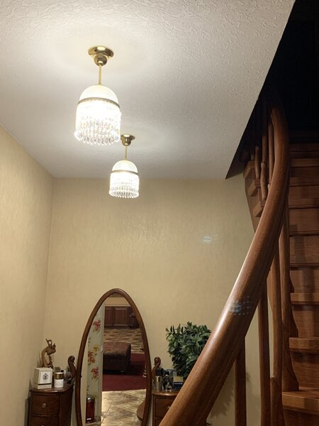 Lustr mosazný s ověsy L331CLN, Varianta Zlatý