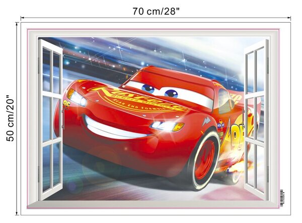 Samolepka na zeď "Bleskový McQueen" 50x70cm
