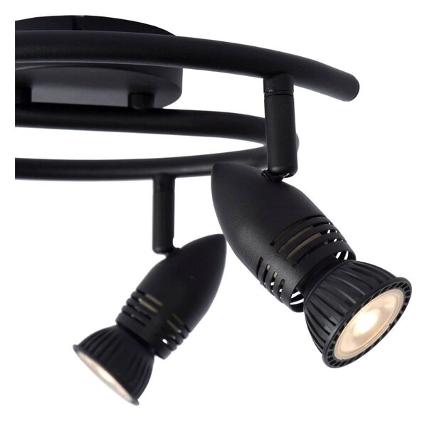 Lucide 13955/03/30 CARO stropní bodové svítidlo D310mm | 3xGU10 - černá