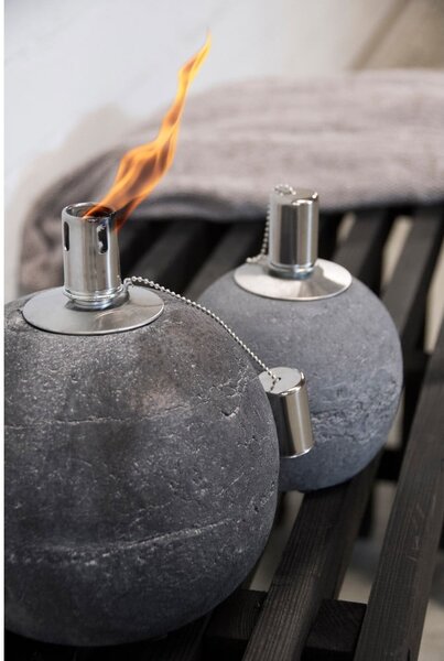 Betonová olejová lampa (výška 20 cm) – Esschert Design