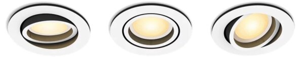Philips-SADA 3xLED Stmívatelné podhledové svítidlo Hue MILLISKIN 1xGU10/4,2W/230