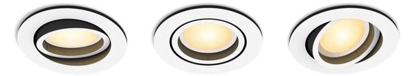Philips-SADA 3xLED Stmívatelné podhledové svítidlo Hue MILLISKIN 1xGU10/4,2W/230