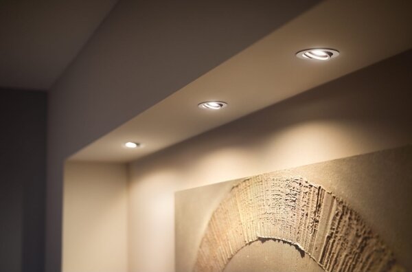 Philips-SADA 3xLED Stmívatelné podhledové svítidlo Hue MILLISKIN 1xGU10/4,2W/230