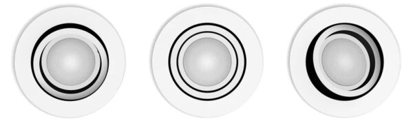 Philips-SADA 3xLED Stmívatelné podhledové svítidlo Hue MILLISKIN 1xGU10/4,2W/230