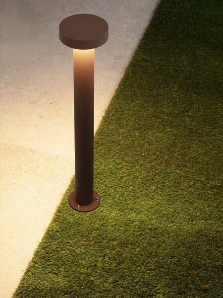 Vonkajšia stojaca lampa Gong kortenová 12 W – Hnědá (9923448)