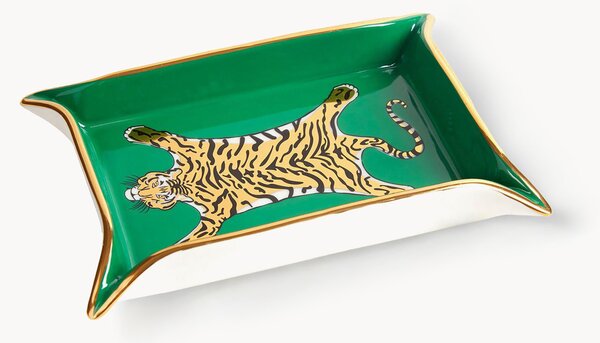Porcelánový dekorativní tác Tiger