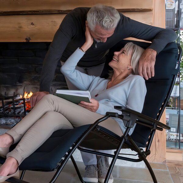 Relaxační křeslo Lafuma FUTURA AirComfort černá Acier