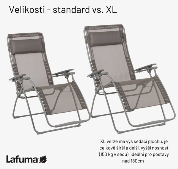 Relaxační křeslo Lafuma FUTURA AirComfort černá Acier