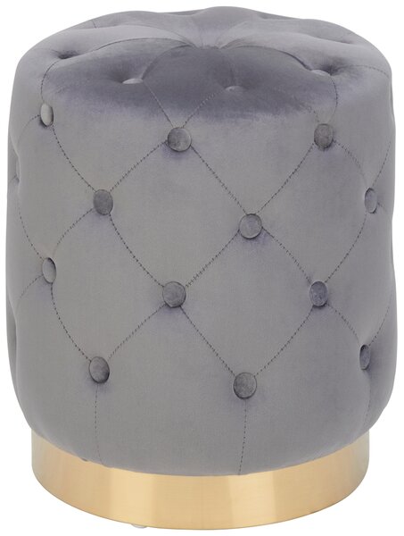 TABURET, dřevo, kov, textil, 37,5/40/37,5 cm Xora - Taburety, Online Only
