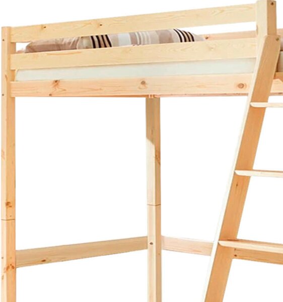 VYSOKÁ POSTEL, 90/200 cm barvy borovice MID.YOU - Dětské postele, Online Only