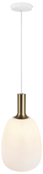 Nordlux - Lustr na lanku ALTON 1xE27/60W/230V bílá/černá/mosaz