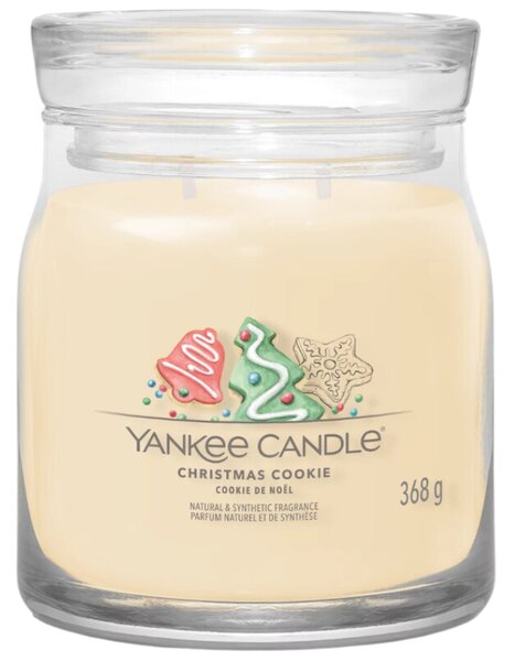 Střední vonná svíčka Yankee Candle Christmas Cookie Signature