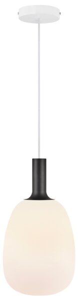 Nordlux - Lustr na lanku ALTON 1xE27/60W/230V bílá/černá/mosaz