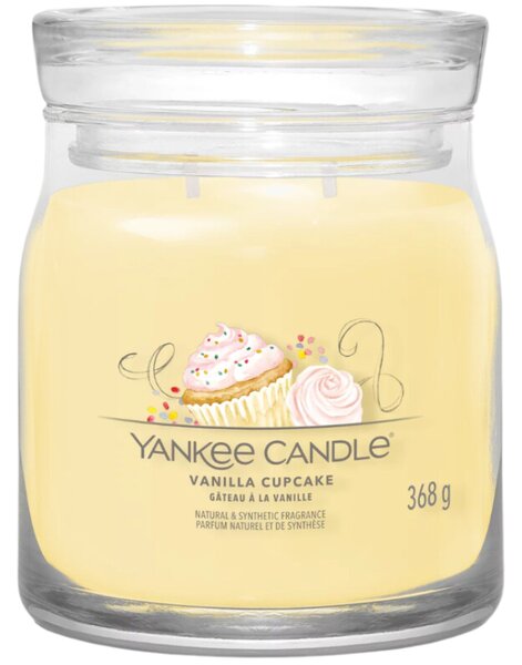 Střední vonná svíčka Yankee Candle Vanilla Cupcake Signature