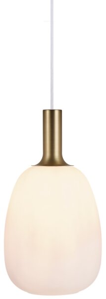 Nordlux - Lustr na lanku ALTON 1xE27/60W/230V bílá/černá/mosaz