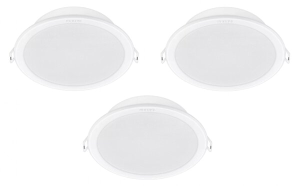 Philips Meson LED vestavné svítidlo 5,5W, 4000 K, bílá, 3 ks