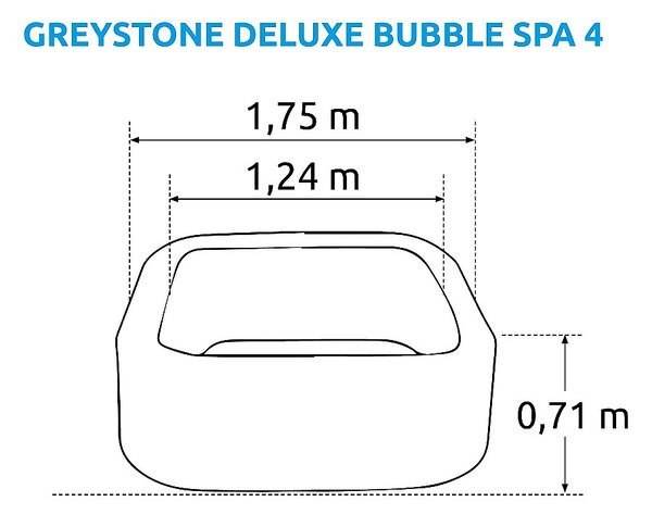 Intex Mobilní vířivka INTEX Greystone Deluxe Bubble Spa 4 (795 l)