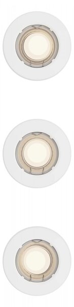 Philips Peridot Rec Kit Rd zapuštěné svítidlo kulaté 7W, AC 220-240, IP20, (3 ks), bílá