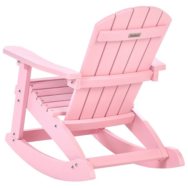 Zahradní dětské houpací křeslo ADIRONDACK Pastelově růžová