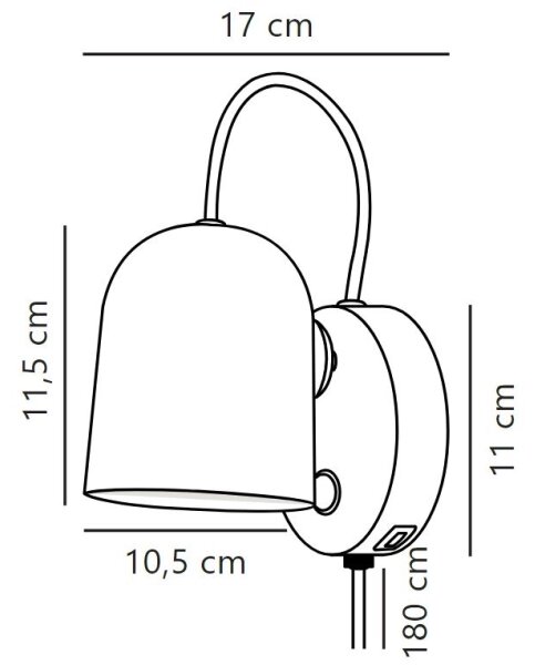 DFTP by Nordlux - Nástěnné bodové svítidlo ANGLE 1xGU10/25W/230V bílá