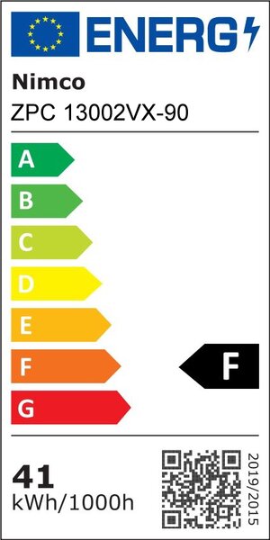Nimco Černé LED zrcadlo 41W, 60x80 cm se dvěma dotykovými senzory
