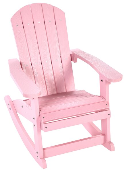Zahradní dětské houpací křeslo ADIRONDACK Pastelově růžová