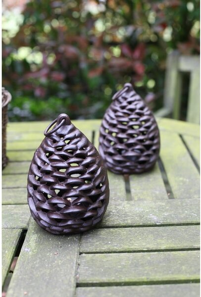 Kovová lucerna (výška 18 cm) Pine Cone – Esschert Design